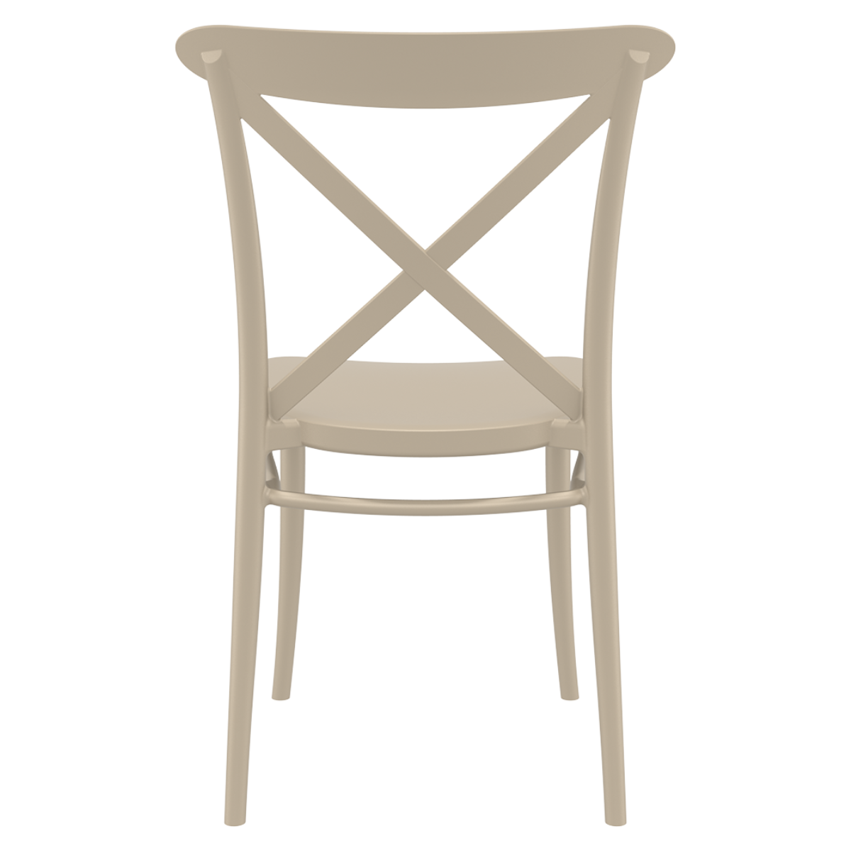 ST CROSY Taupe design Plastic outdoor chair